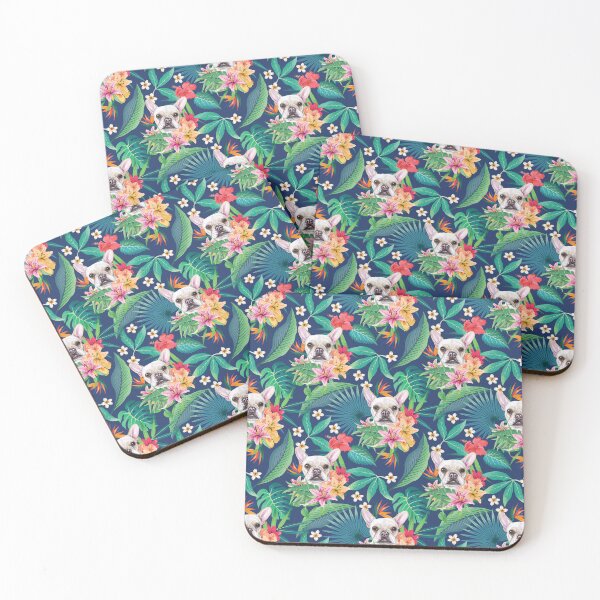Item preview, Tropical Cream White Frenchie French Bulldog 2 designed and sold by lulupetart.
