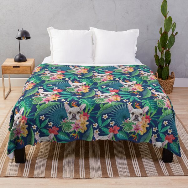 Item preview, Tropical Cream White Frenchie French Bulldog 2 designed and sold by lulupetart.
