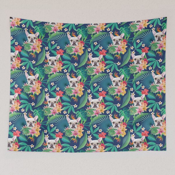 Item preview, Tropical Cream White Frenchie French Bulldog 2 designed and sold by lulupetart.