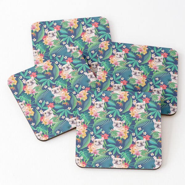 Item preview, Tropical Cream White Frenchie French Bulldog 3 designed and sold by lulupetart.