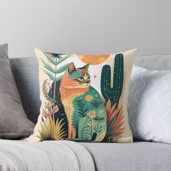 Item preview, Boho Cat 9 Impresión de arte abstracto Pintura Decoración de pared designed and sold by winterkitty88.