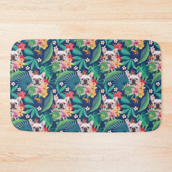 Item preview, Tropical Cream White Frenchie French Bulldog 4 designed and sold by lulupetart.