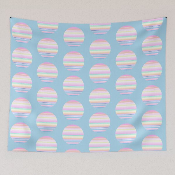 Item preview, Delicate soft color circle pattern | Aesthetic pastel color circles designed and sold by lausn.