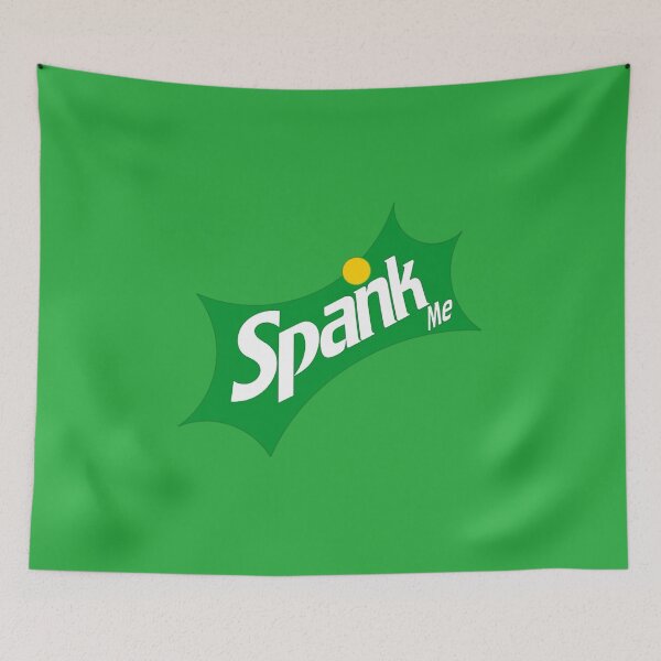 Item preview, Spank Me Green Logo Parody designed and sold by everything4eva.