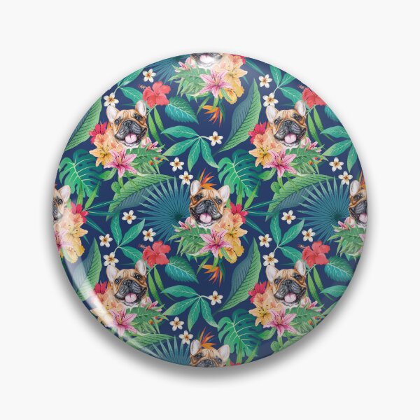 Aperçu de l'œuvre Tropical Red Frenchie French Bulldog  créée et vendue par lulupetart.