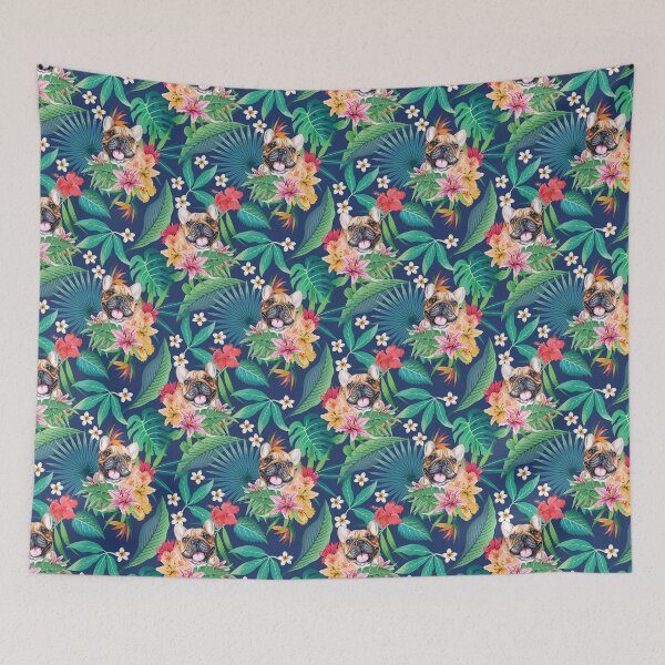 Item preview, Tropical Red Frenchie French Bulldog  designed and sold by lulupetart.