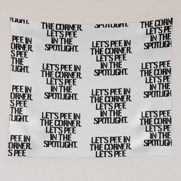 Item preview, LET'S PEE IN THE CORNER... (*ORIGINAL DESIGN*) designed and sold by crowbarr.