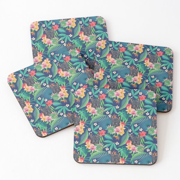 Item preview, Tropical Black Frenchie French Bulldog 2 designed and sold by lulupetart.