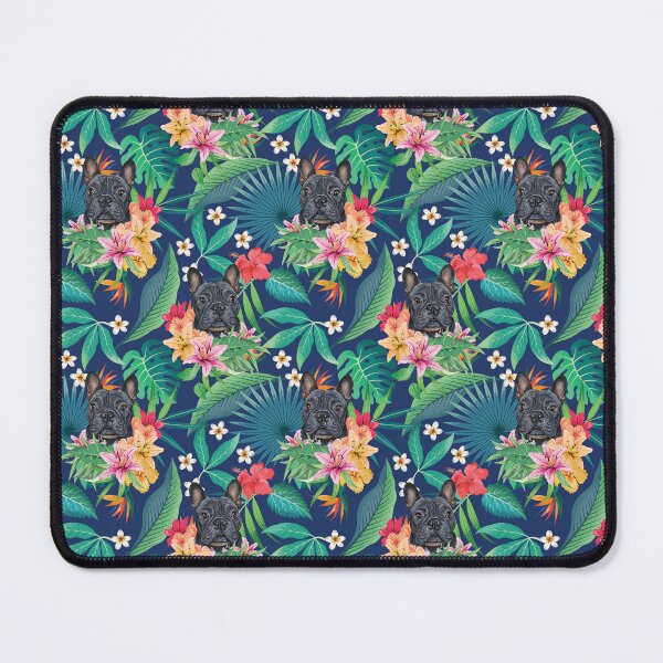 Item preview, Tropical Black Frenchie French Bulldog 2 designed and sold by lulupetart.