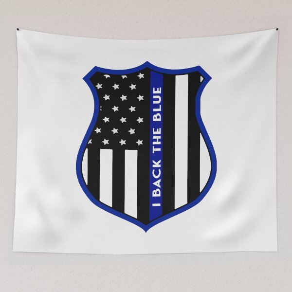 Item preview, Police Officer I Back The Blue American Flag designed and sold by UnknownArtistt.