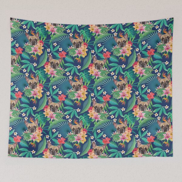 Item preview, Tropical Fawn Frenchie French Bulldog designed and sold by lulupetart.