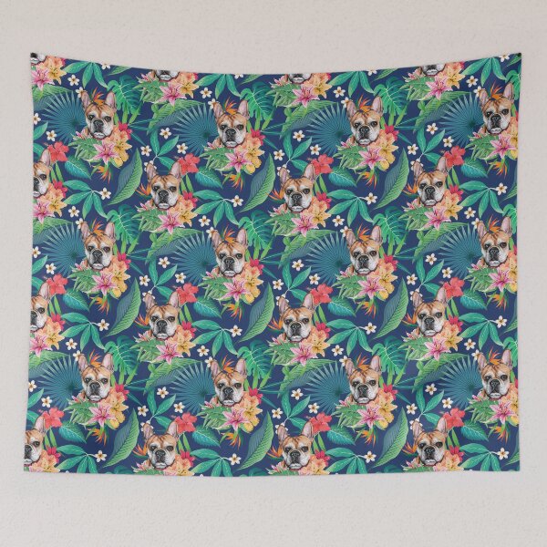 Item preview, Tropical Red White Frenchie French Bulldog  designed and sold by lulupetart.