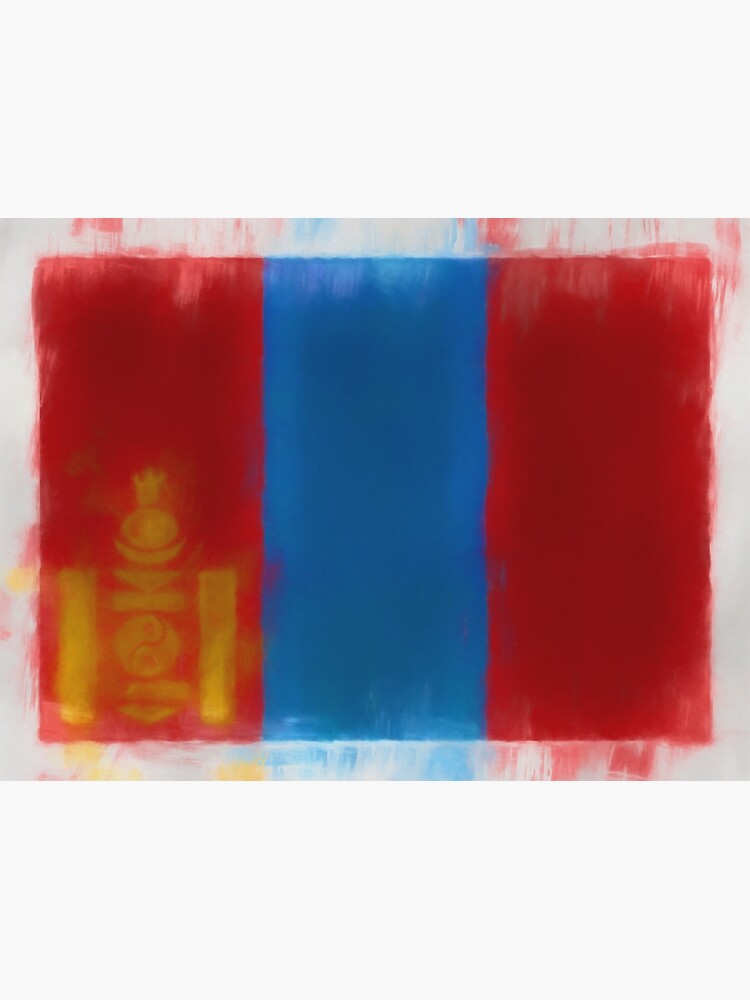 Mongolia Flag Reworked No. 66, Series 1 by 8th-and-f