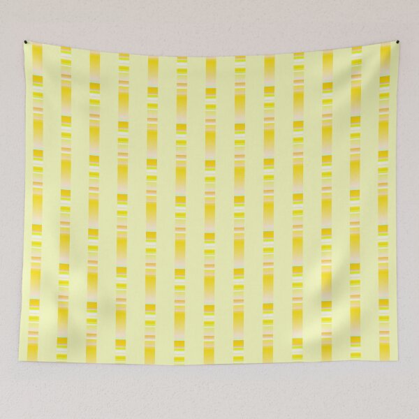 Item preview, Pastel yellow geometric pattern | pastel yellow creative line pattern designed and sold by lausn.