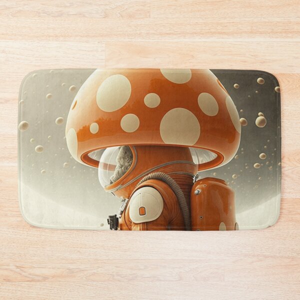 Item preview, Exploring a Fantasy World: An Astronaut's Journey Through the Enchanting Mushroom Forests" designed and sold by DaniFantasy.