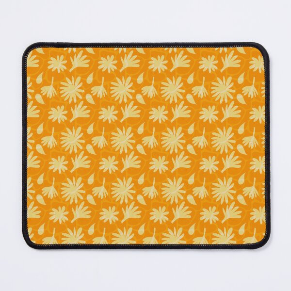 Item preview, Retro Mustard Floral Pattern designed and sold by ana-celeste.