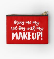 Red Bag with Makeup Anfisa Zipper Pouch