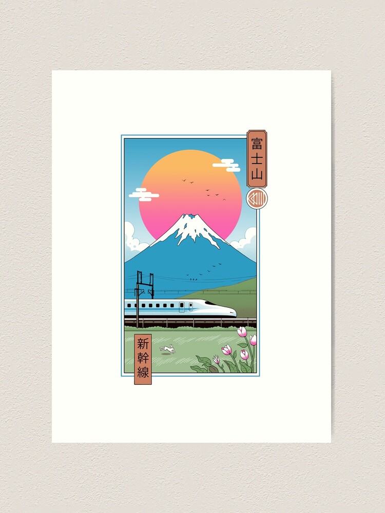ミトンの絵 Finland Shinkansen in Mt. Fuji