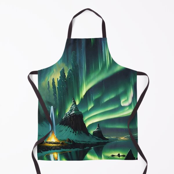 Item preview, Icelandic Northern Lights in green designed and sold by Kawaii Girl.