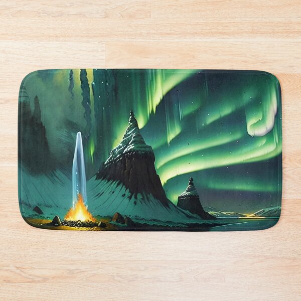 Item preview, Icelandic Northern Lights in green designed and sold by Kawaii Girl.
