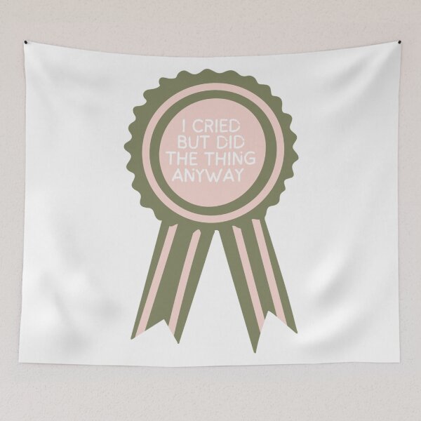 Item preview, I cried but did the thing anyway funny medal for you designed and sold by Kawabijutsu21.