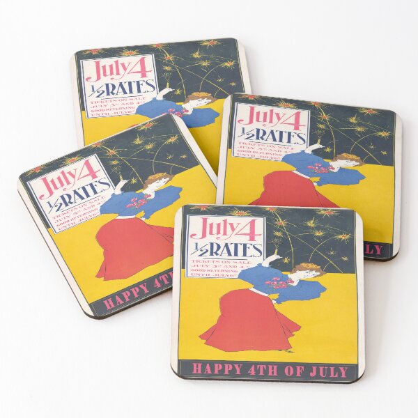 Item preview, Vintage  4th Of July Independence Day Advertisement Poster designed and sold by Tamas Das.