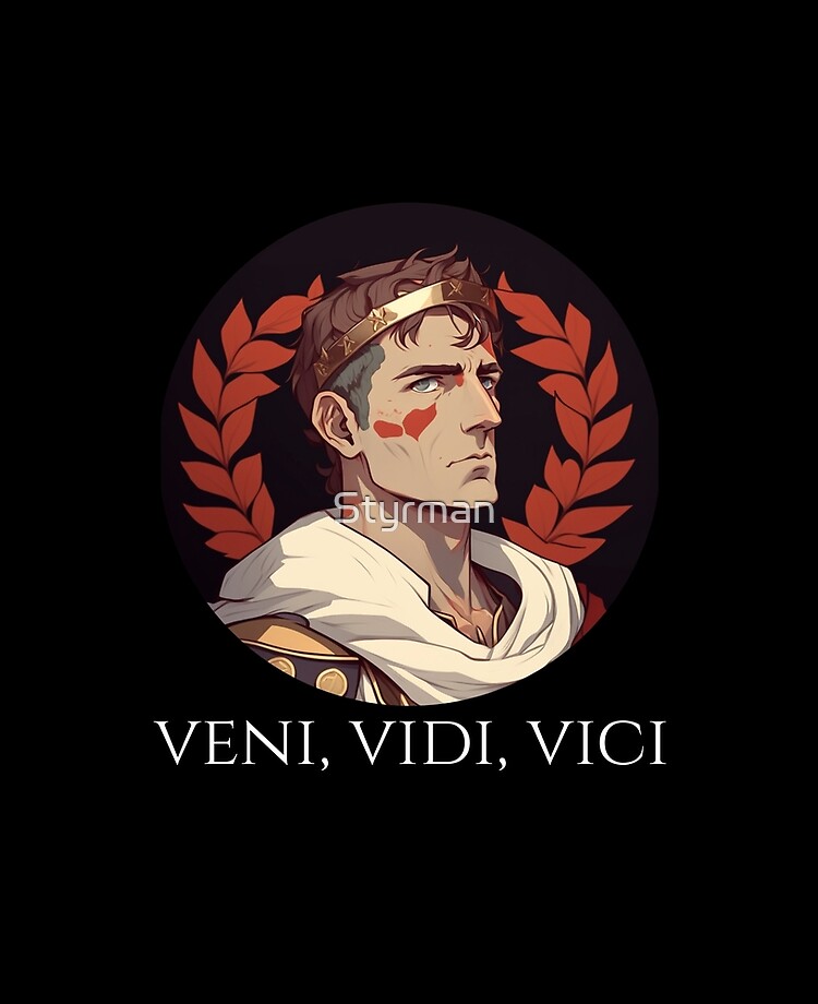 Veni Vidi Vici - Julius Caesar In Anime Style | Postcard