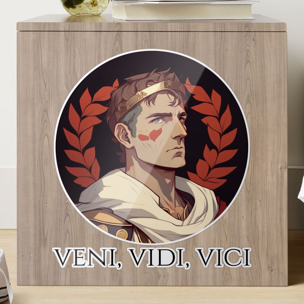 Veni Vidi Vici - Julius Caesar In Anime Style | Postcard