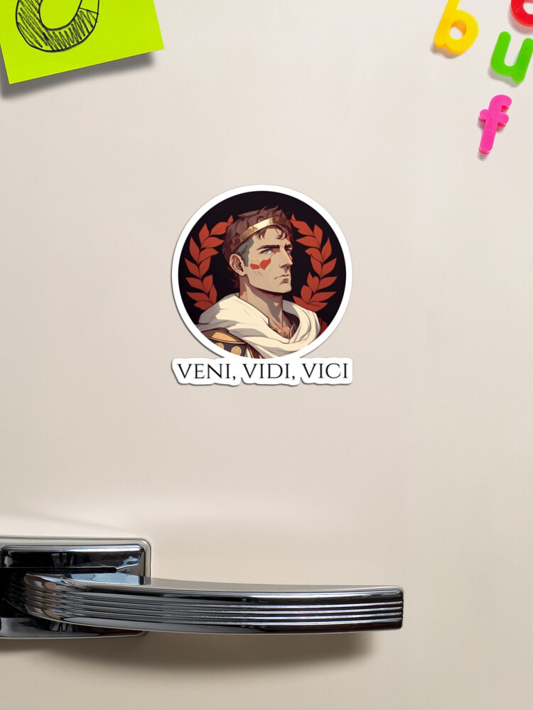 Veni Vidi Vici - Julius Caesar In Anime Style | Postcard