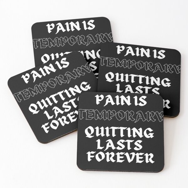 Item preview, pain is temporary quitting lasts forever designed and sold by EXproRIMENT.