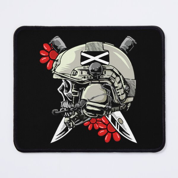 Item preview, Task Force Doomer Helmet Skull With Red Daisy Flowers designed and sold by nuconfident11.