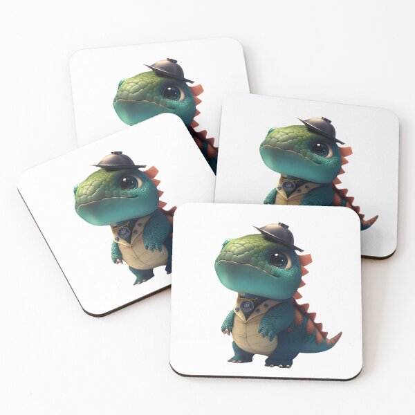 Item preview, cute green Dino sticker designed and sold by quotopia.