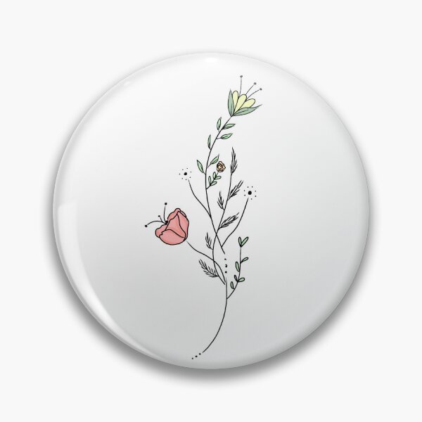 Artikelvorschau, Ästhetische minimalistische Blumen mit Punkten entworfen und verkauft von Kait C.