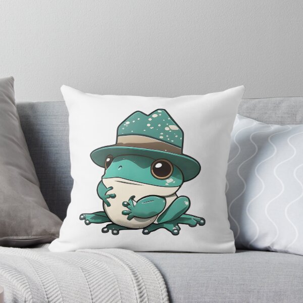Item preview, Cute Chubby Chibi White Tree Frog with hat! designed and sold by Pariunos.