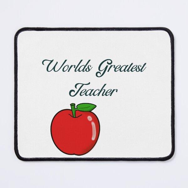 Item preview, Worlds greatest teacher apple design designed and sold by dreamwearprints.