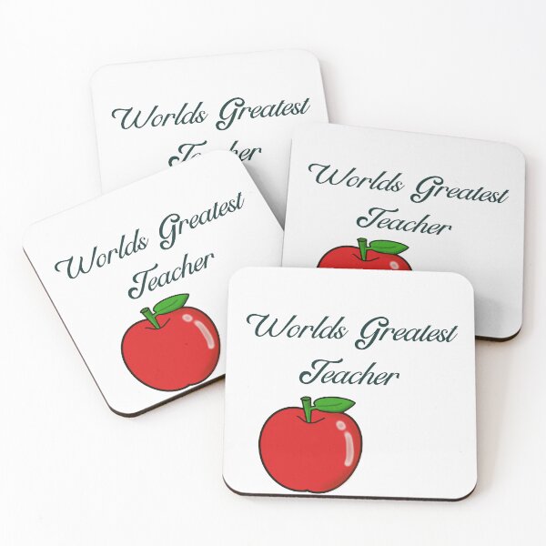 Item preview, Worlds greatest teacher apple design designed and sold by dreamwearprints.