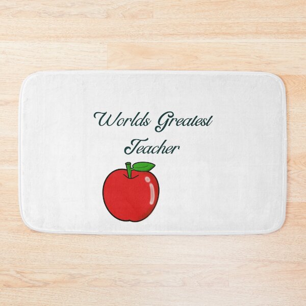 Item preview, Worlds greatest teacher apple design designed and sold by dreamwearprints.