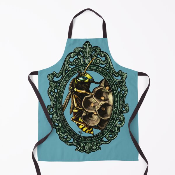 Item preview, Invertebrate Cameo: Paper Wasp (The Wolf Queen) designed and sold by FreyStrandDraws.