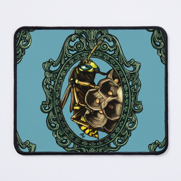 Item preview, Invertebrate Cameo: Paper Wasp (The Wolf Queen) designed and sold by FreyStrandDraws.