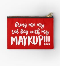 Red Bag with Maykup!!! Zipper Pouch