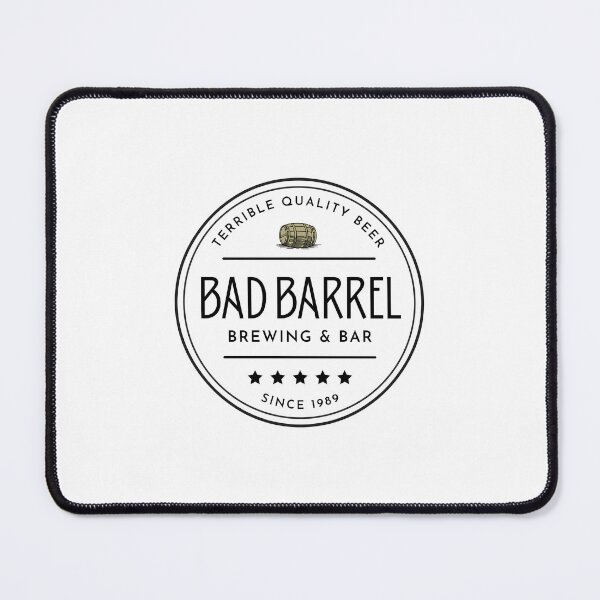 Item preview, Bad Barrel Brewing and Bar Ironic Funny Beer Design  designed and sold by RetroDesignsNW.