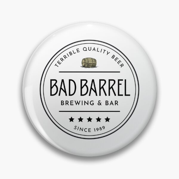 Item preview, Bad Barrel Brewing and Bar Ironic Funny Beer Design  designed and sold by RetroDesignsNW.