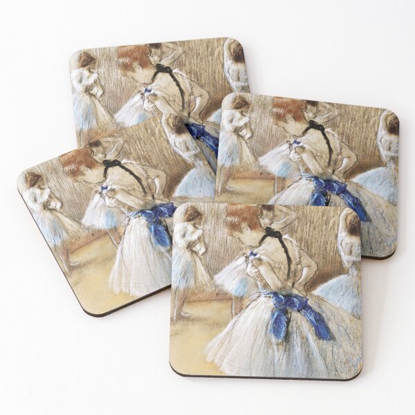 Item preview, Dancers in class | Redhead dancer with blue ribbon | Edgar Degas designed and sold by LaMadeleine.