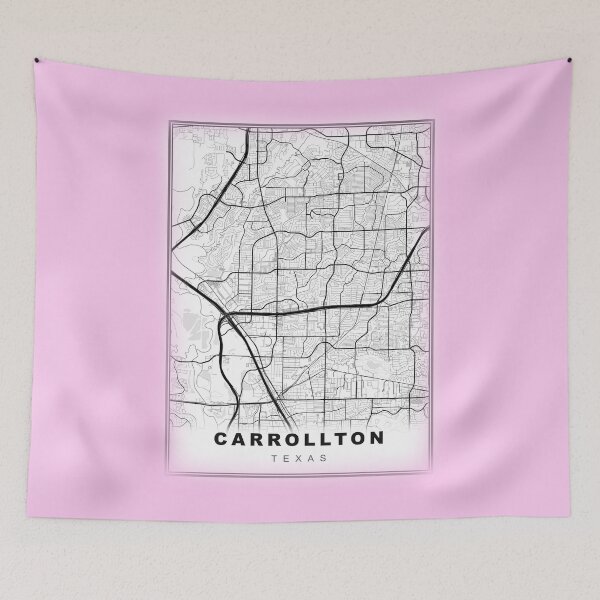 Item preview, Minimalist Carrollton Map designed and sold by Tamas Das.