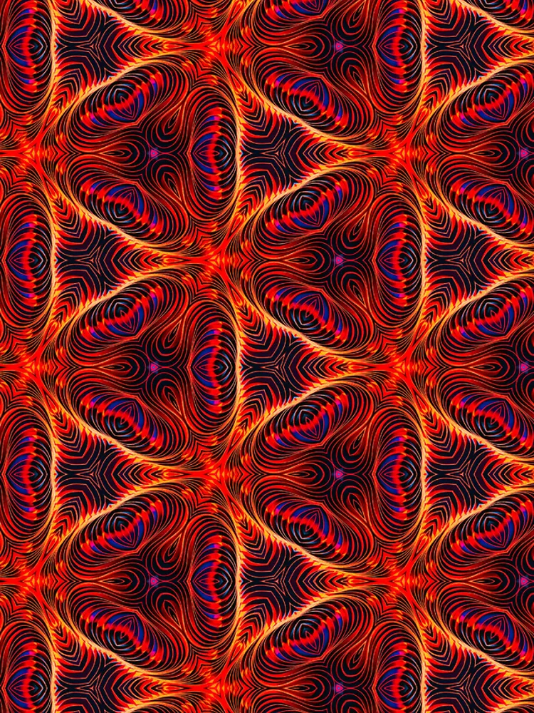 Thumbnail 5 of 5, iPhone Case, Fiery Triangular Swirls designed and sold by MothFluffStore.