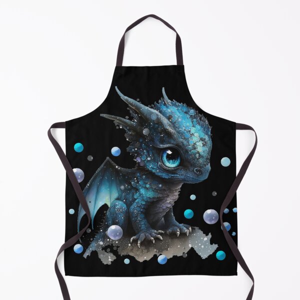 Item preview, Newly Hatched Baby Blue Dragon with Tiny Wings and Little Horns - Adorable! designed and sold by Dragonstrom.