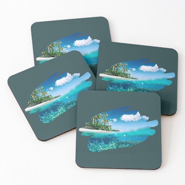 Item preview, Tropical Island Vibes Print. For an ocean lover, for a surfer, for a beach bum. designed and sold by Wentoo.
