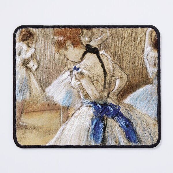 Item preview, Dancers in class | Redhead dancer with blue ribbon | Edgar Degas designed and sold by LaMadeleine.