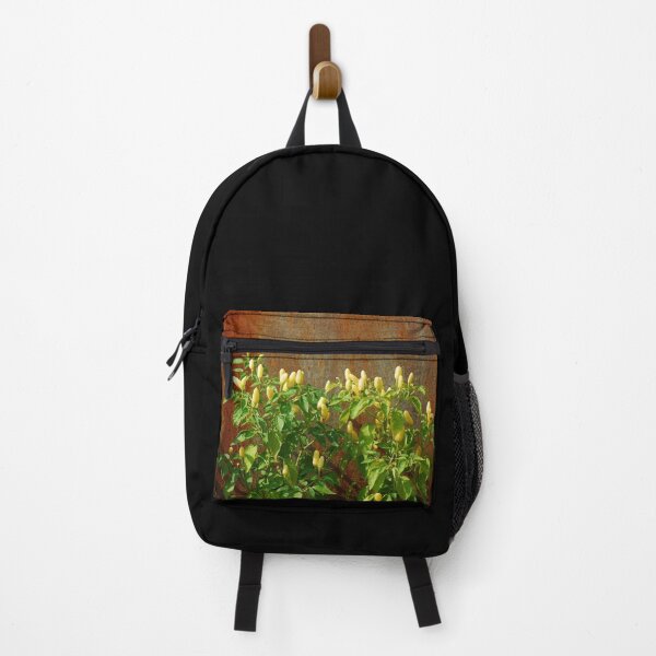 Item preview, Chilli Plants Against Rusted Metal Door designed and sold by jojobob.
