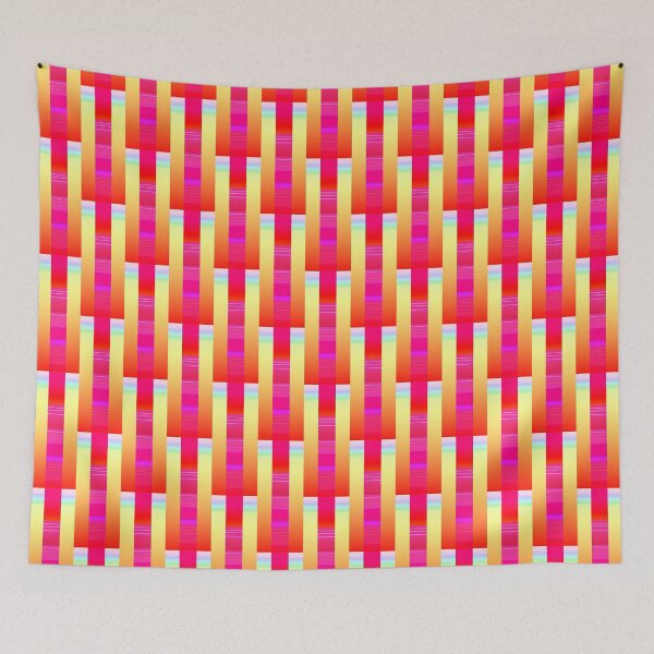 Item preview, Bright red geometric pattern | abstract red pattern designed and sold by lausn.